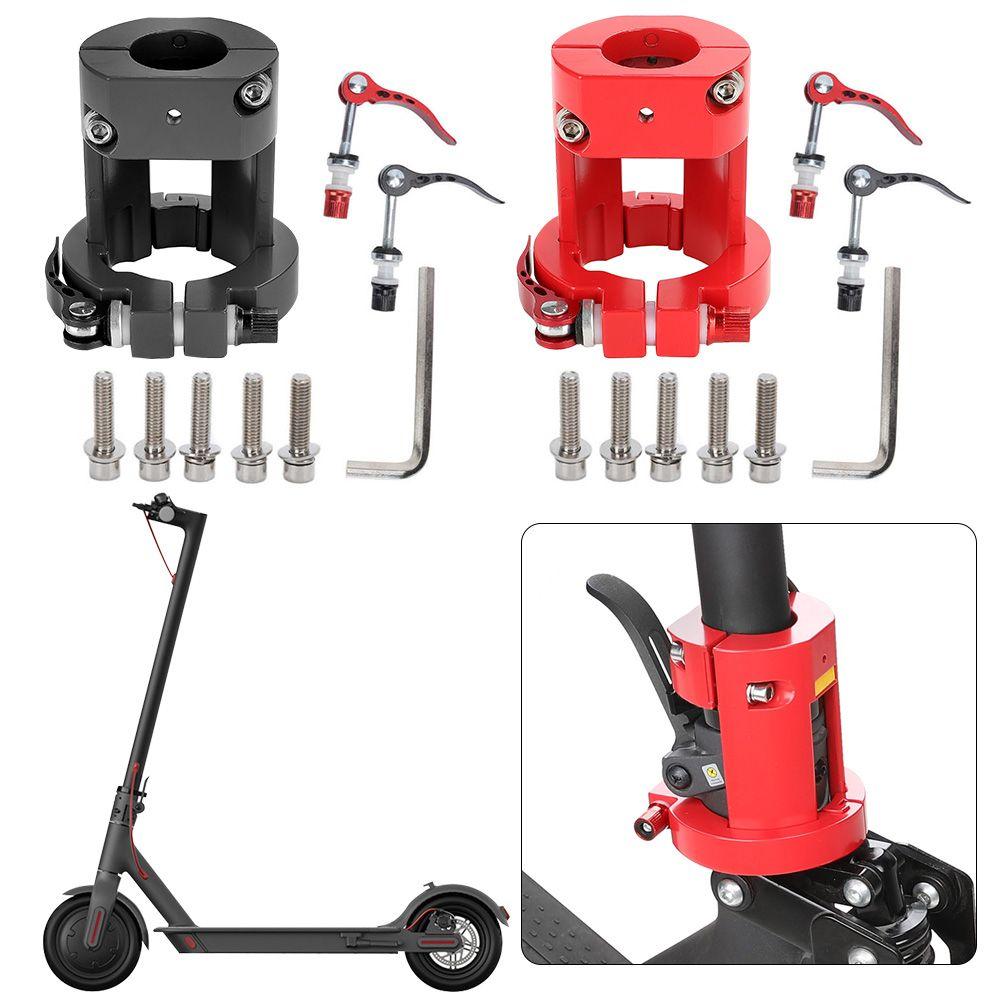 Xe tay ga điện có thể tháo rời có thể tháo rời các bộ phận Khóa gồ ghề bằng hợp kim bằng hợp kim cho Xiaomi M365/1S/PRO/PRO/Pro2 Color: red