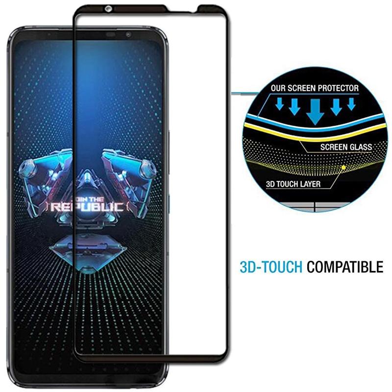 Kính cường lực dành cho ASUS Rog Phone 3, ASUS Rog Phone 5 , Miếng dán màn hình điện thoại full tràn màn hình độ cứng 9H