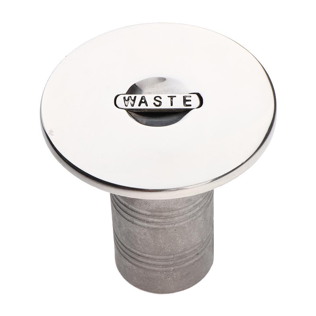 Practical Boat Deck Fill / Filler Keyless Cap 1-1/2 Inch  316 Stainless Steel