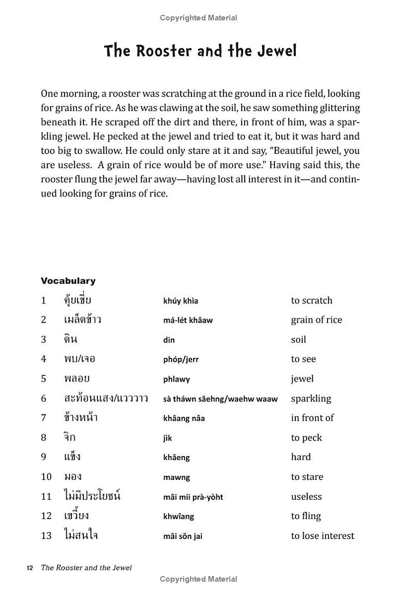 Sách ngoại văn: Thai Stories For Language Learners