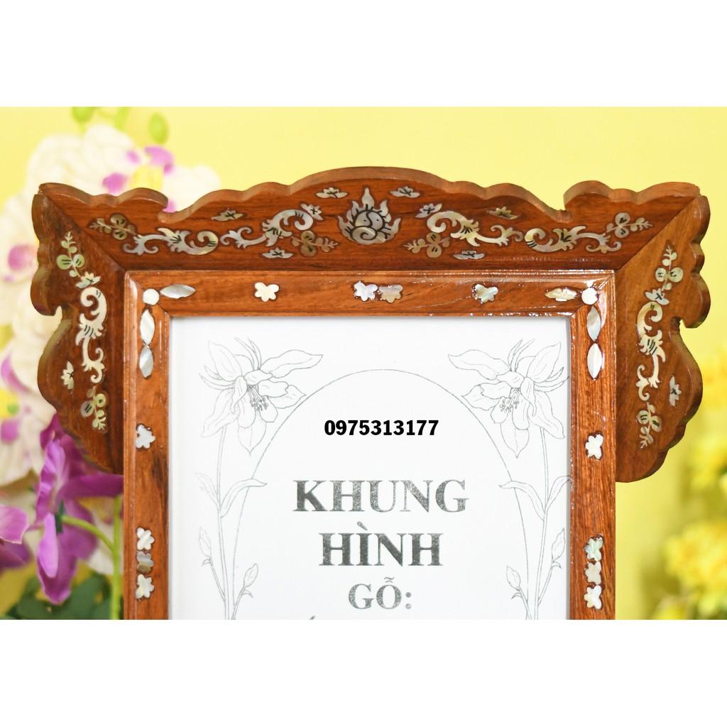 Khung hình gỗ hương 20 x25