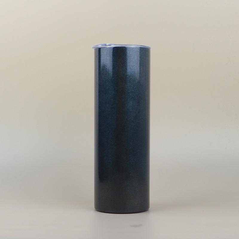 Phong cách mới nhất 20oz lớp phủ thăng hoa cơ thể thẳng cốc 304 ống hút giảm béo cốc cầu vồng sơn cách nhiệt cốc xe cốc