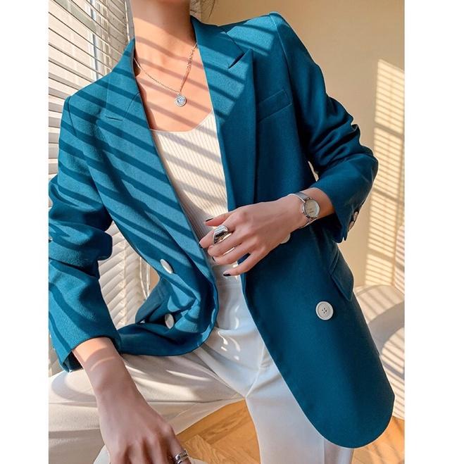 Áo Blazer- Áo Vest Dáng Suông 2 Lớp Hàng Thiết Kế Thương Hiệu Quynh Design