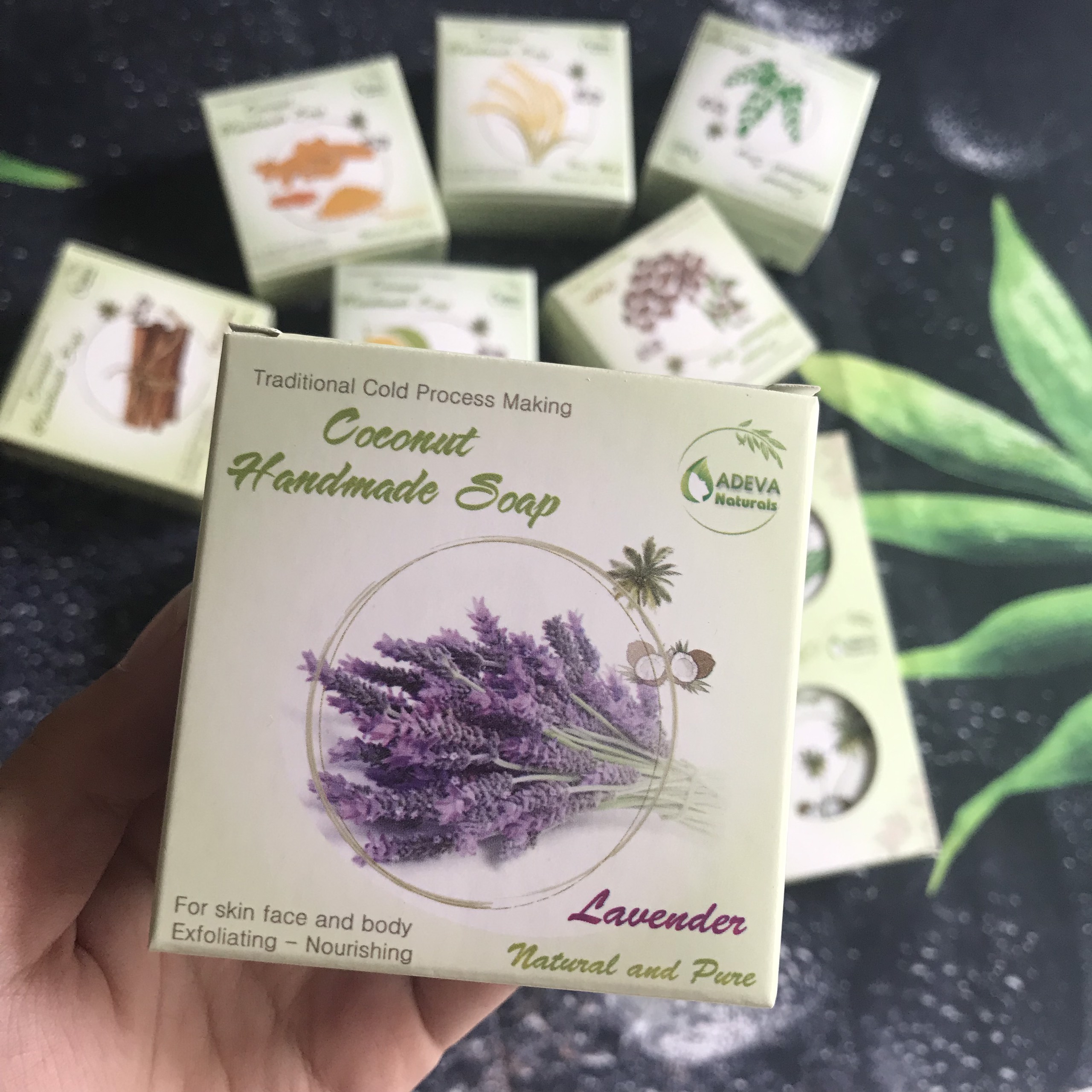 Xà phòng handmade Oải hương - Set 6 soap - Adeva Naturals