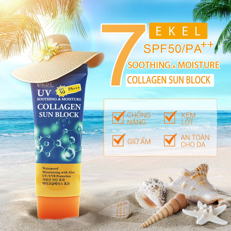 Kem chống nắng soothing and moisture collagen sun block