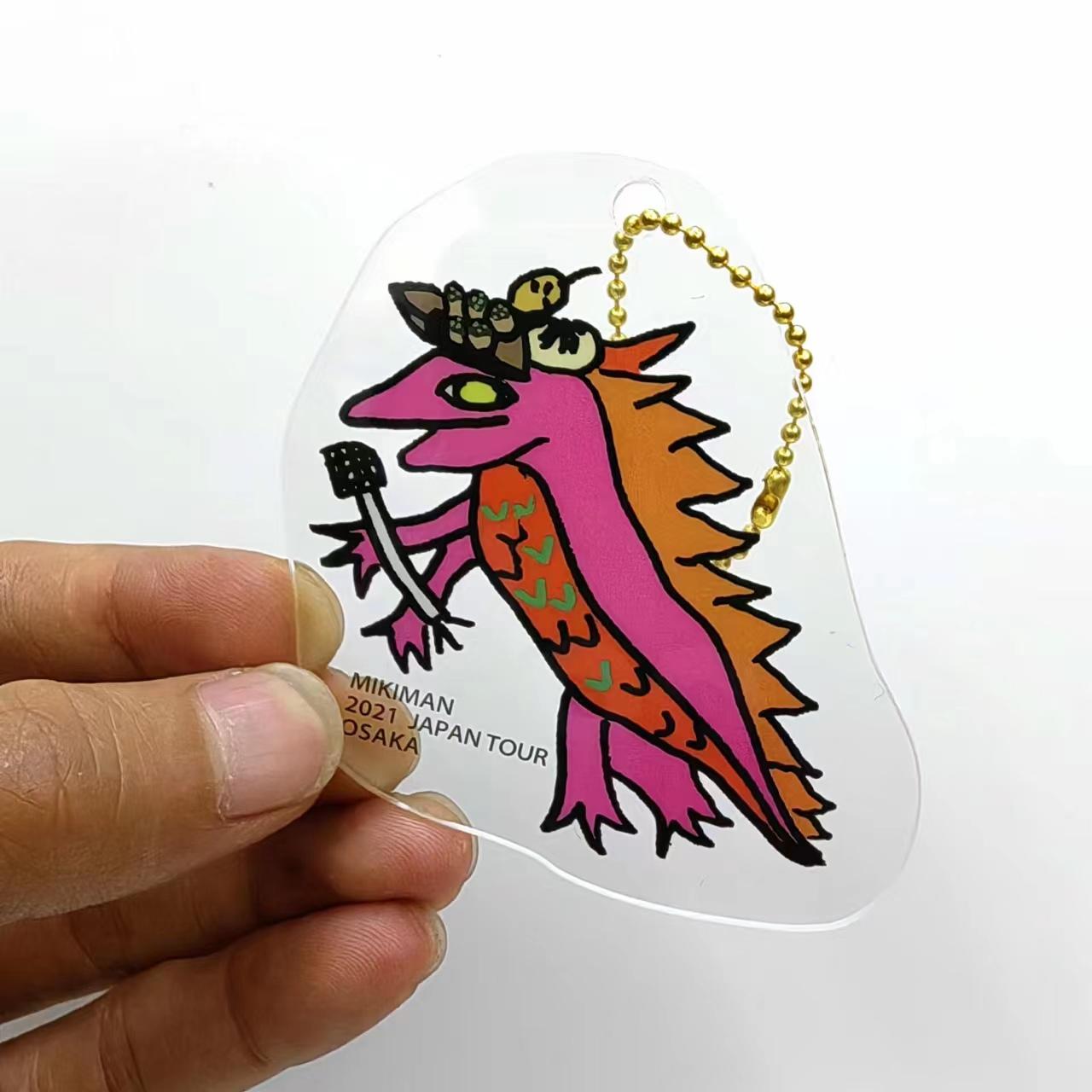 Phụ kiện Keychain mặt dây chuyền Acrylic đáng yêu của côn trùng