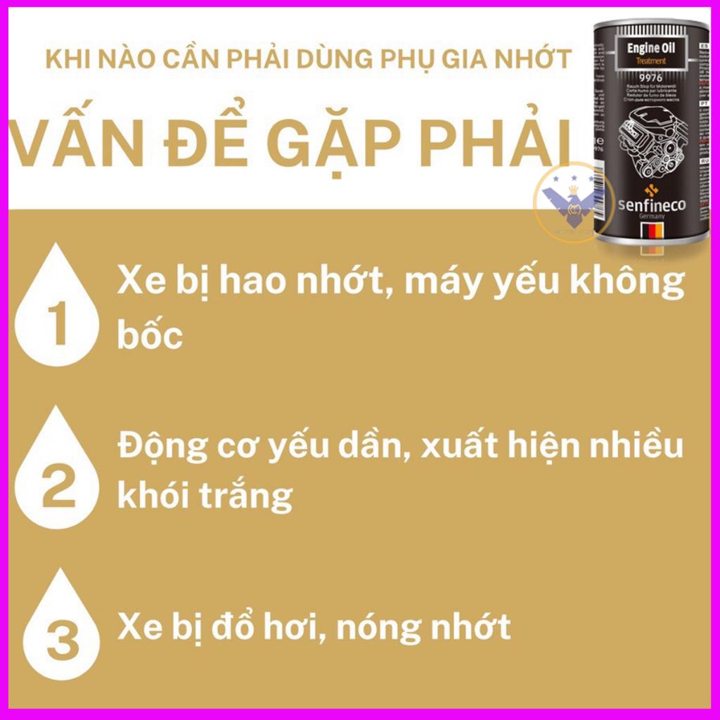 Phụ Gia Nhớt Senfineco 9910  Xử Lý Dầu Động Cơ + MoS2 - 300ml