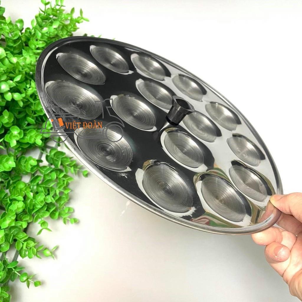 Khuôn Bánh Bèo, Bánh Bò - Inox tiện lợi có nút cầm chống nóng - Nhiều Kích Cỡ