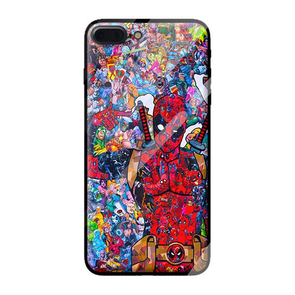 Ốp lưng kính cường lực cho iPhone 8 Plus SIÊU NHÂN 3 - Hàng chính hãng