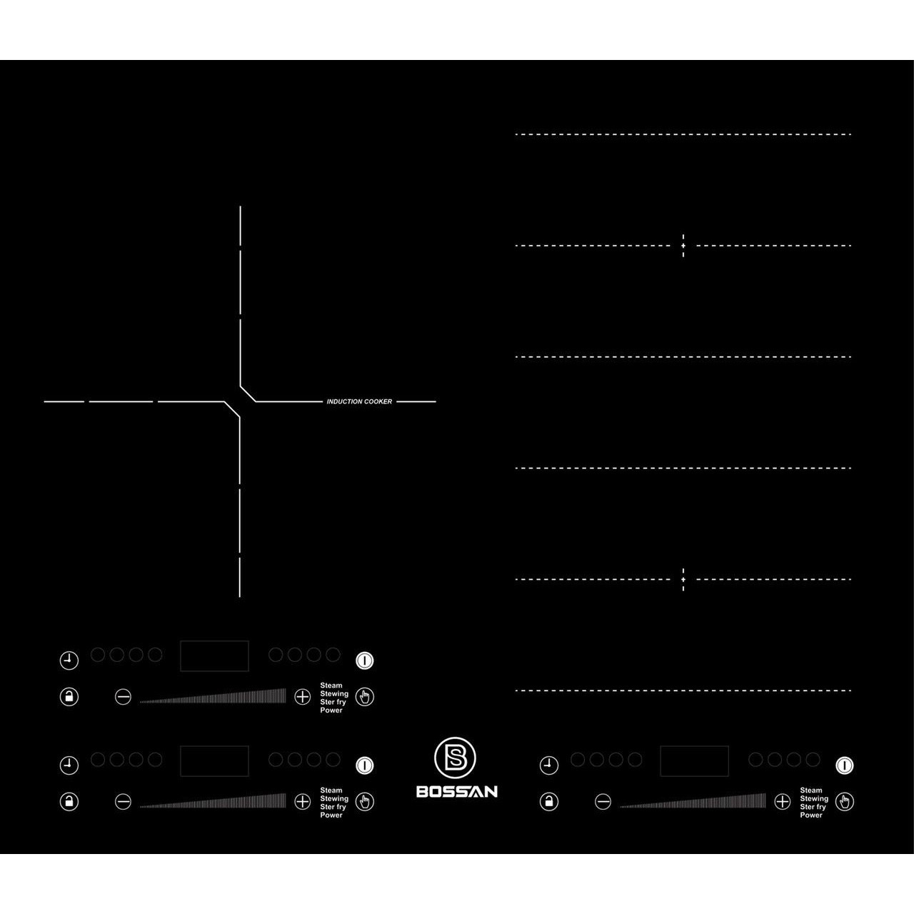 Bếp điện từ ba inverter Bossan BS - 3198VN