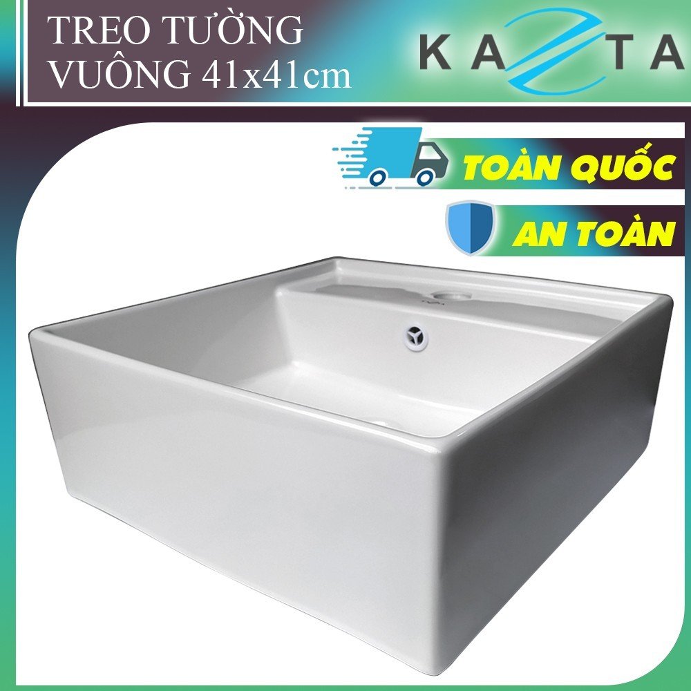 Hình ảnh Lavabo Treo Tường Vuông KAZTA KZ-CL266