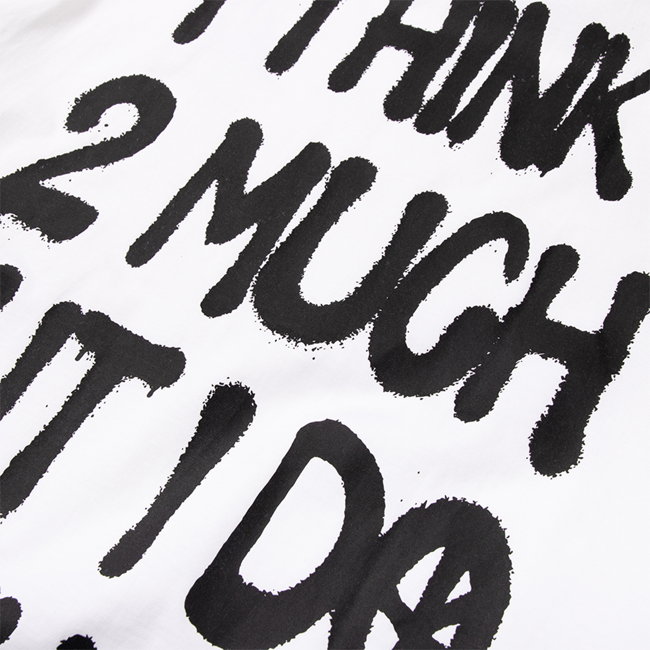 DirtyCoins Áo thun IThink2Much T-shirt - White