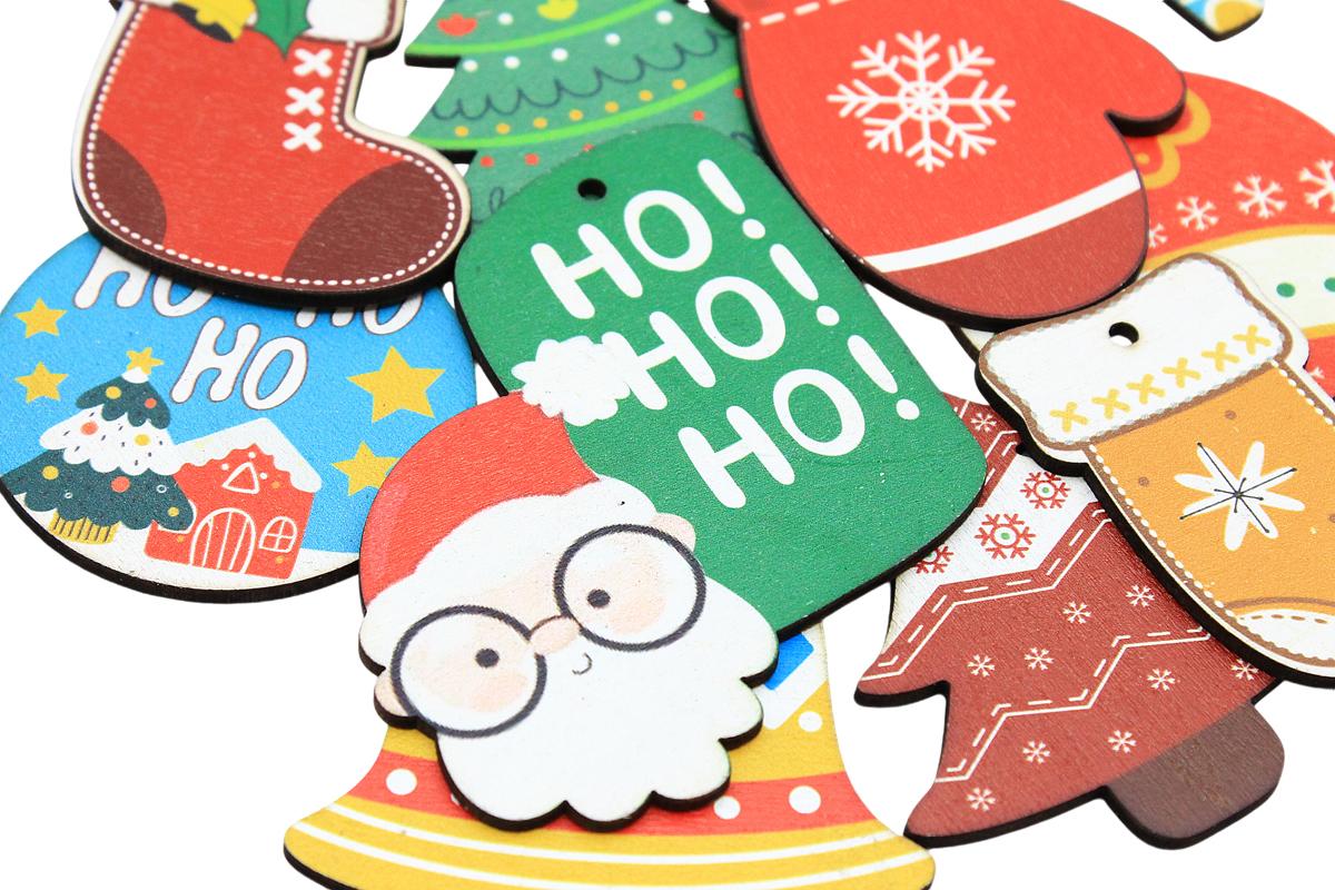 Dây Hình Gỗ Trang Trí Giáng Sinh - Bách Mộc - Set 2