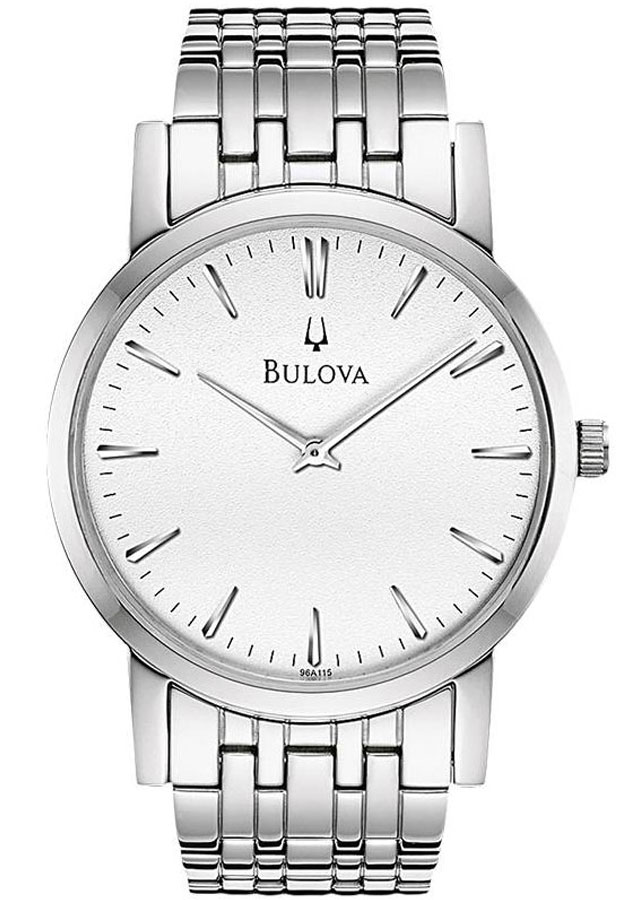 Đồng Hồ Nam Bulova Dây Thép Không Gỉ 96A115 - Mặt Trắng