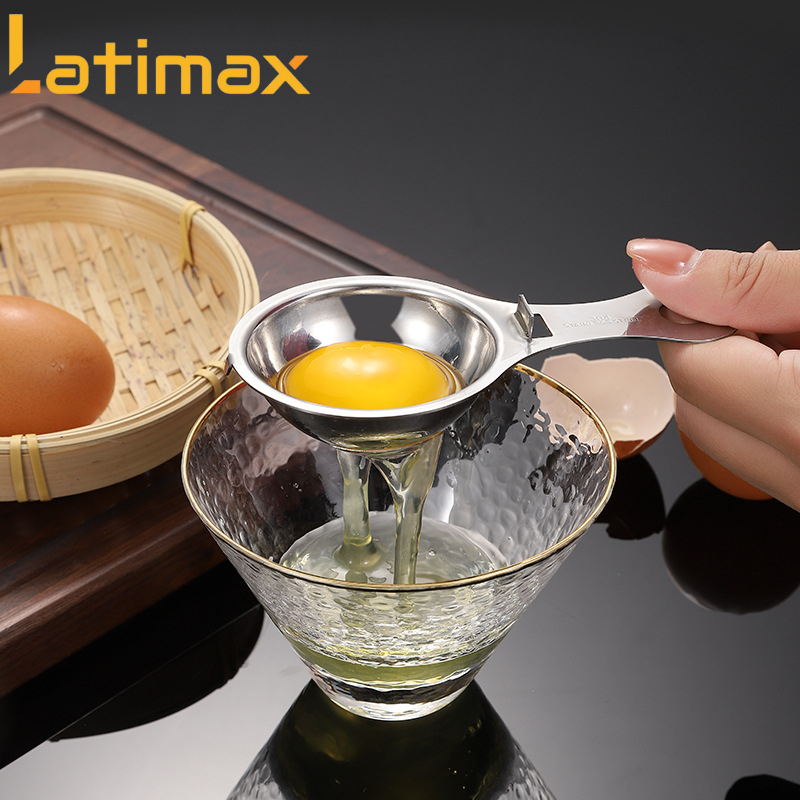 Dụng cụ lọc tách lòng đỏ lòng trắng trứng Inox 304 cao cấp An toàn chống gỉ sét