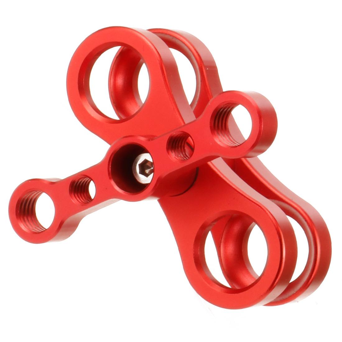 2pcs lặn 1 inch Kẹp bóng chống thả chân ba chân Chim clip 1/4 3/8 gắn cho GoPro 11 Insta360 x3 Chân đuốc nhẹ
