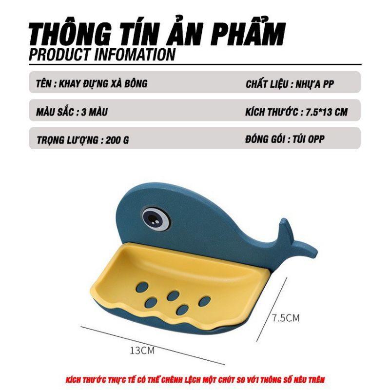 Khay Đựng Xà Phòng Hình Cá Heo ,Cute, Dán Tường chắc chắn