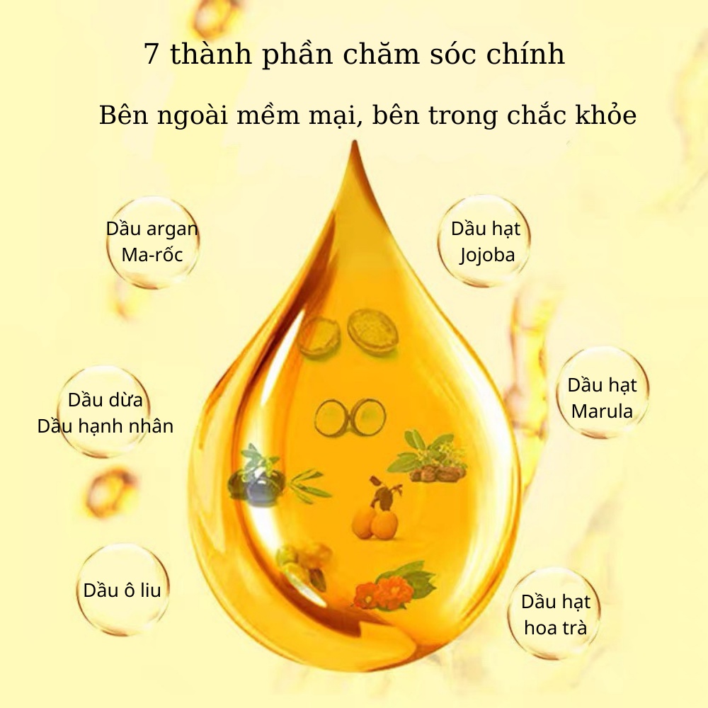 Tinh dầu dưỡng tóc uốn, dưỡng tóc khô xơ, tóc nhuộm Jckoo giúp giữ nếp, tạo nếp tóc mềm mượt, phục hồi hư tổn