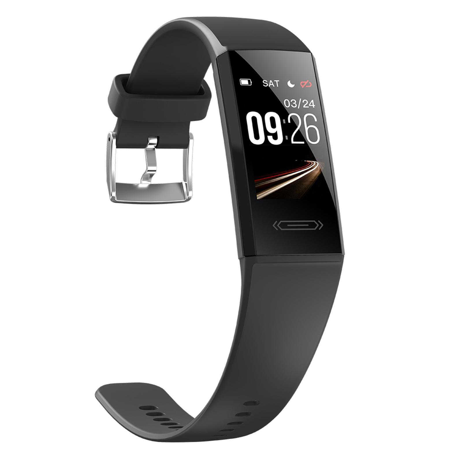 Waterproof Smart Watch Blood Pressure Monitor Bracelet Gift Black