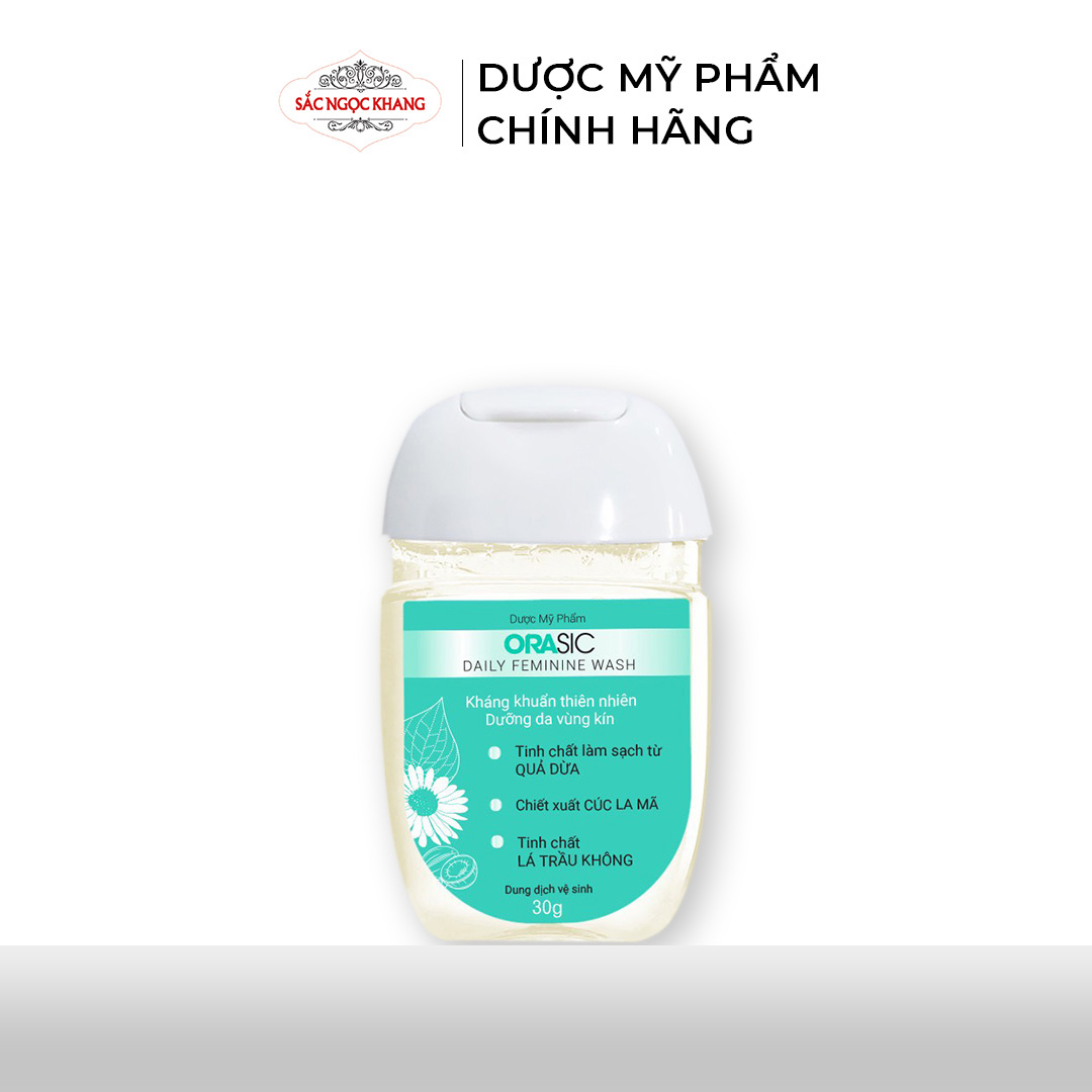 Dung dịch vệ sinh phụ nữ Orasic 30g tinh chất lá trầu không dịu nhẹ từ thiên nhiên