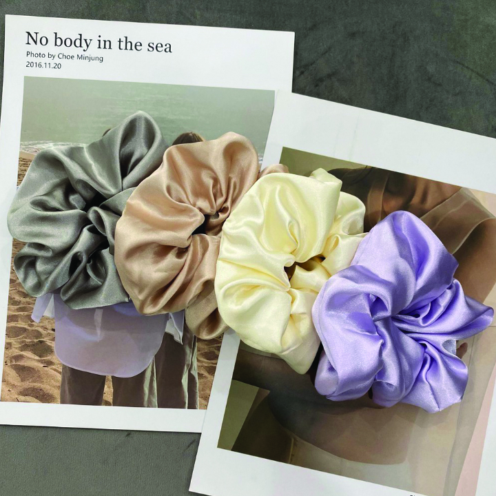 Dây buộc tóc scrunchies phi lụa hàn quốc phụ kiện thời trang dễ thương - Storevanshop CT0005