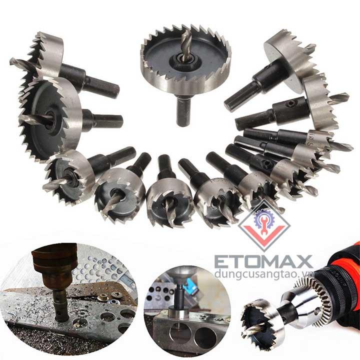 Mũi khoan khoét lỗ HSS cao cấp bộ 13 chiếc