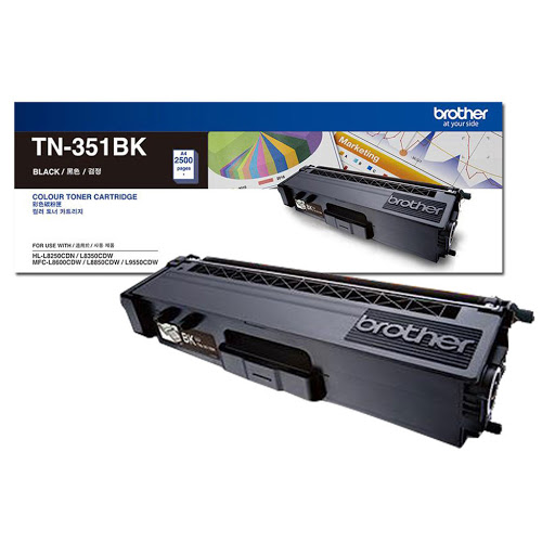 Mực In Laser Màu Brother TN-351BK Black , Sử Dụng Cho Các Dòng Máy Brother HL-L8250CDN, L8350CDW, MFC-L8850CDW, L8600CDW, L9550CDW - Hàng Chính Hãng