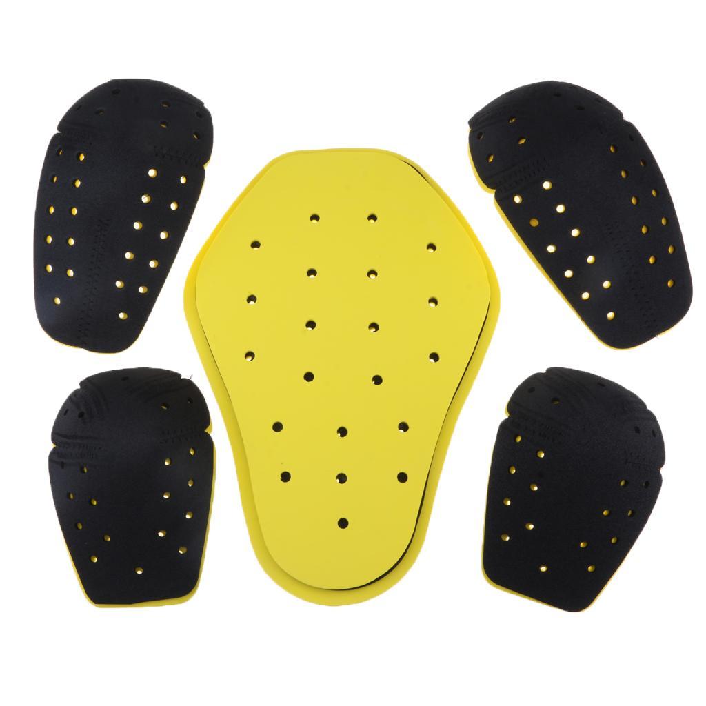 2X 5PCs Triple Density Removable Protective Gear Set For Motorcycle Cycling
