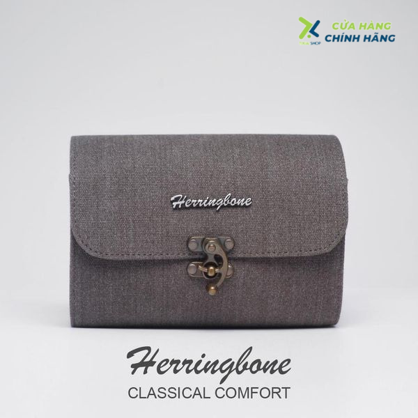 Túi máy ảnh Herringbone Tiny Mellow Canvas - Navy color