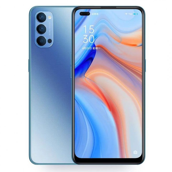 Kính Cường Lực cho Oppo Reno 4 Nhám Chống Vân Tay/ Full Màn Hình/ Không Viền Màu