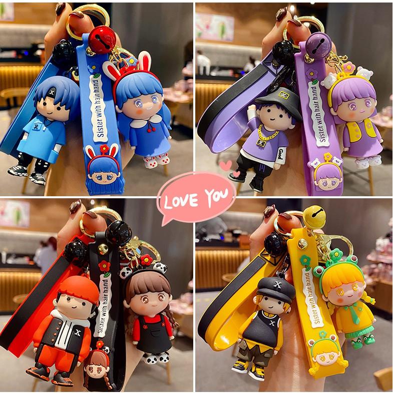 Móc khóa Cặp Couple xanh chành xanh lét