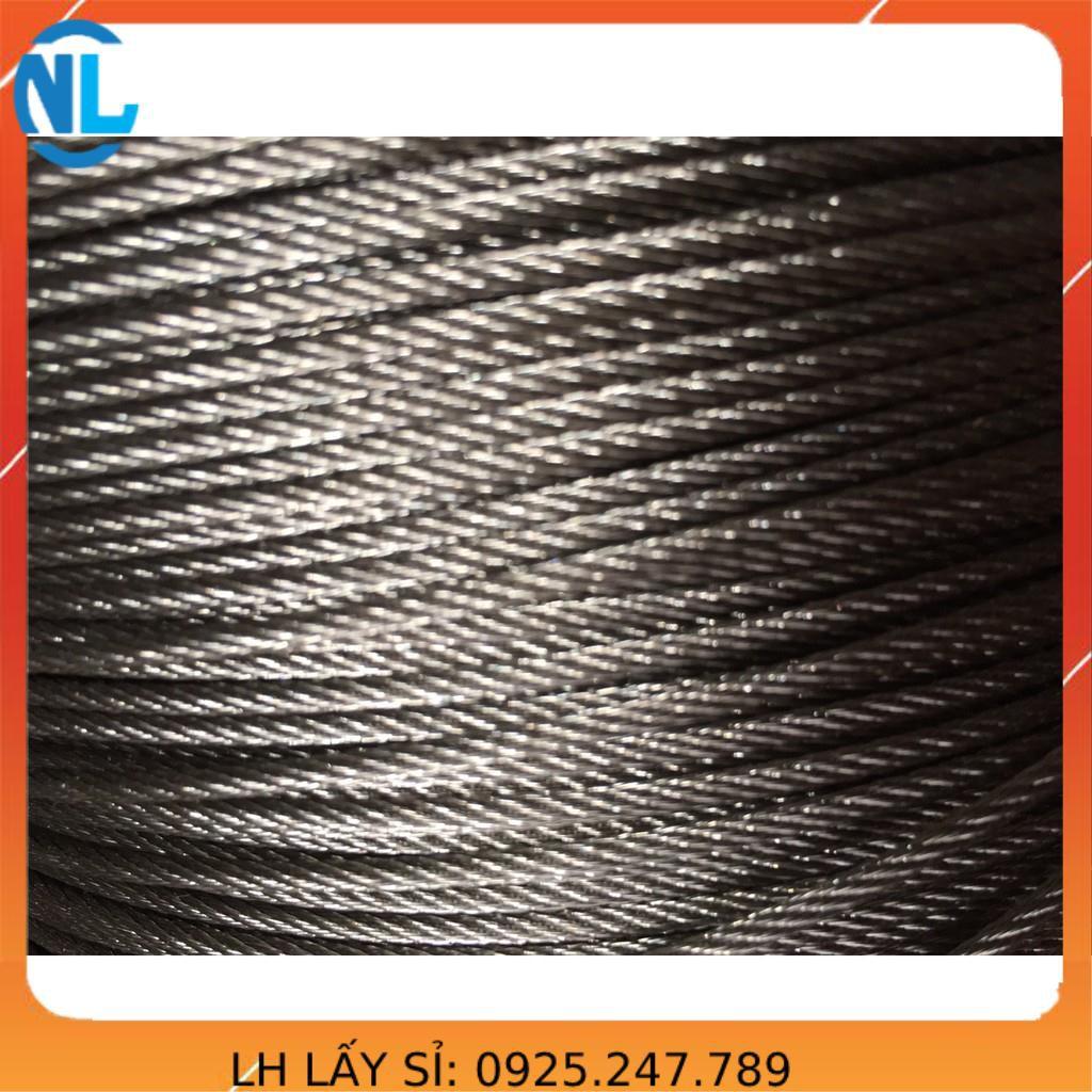 Dây cáp inox chuẩn 304 . dây phơi quần áo. dây phơi đa năng không han rỉ cáp thép giá sỉ