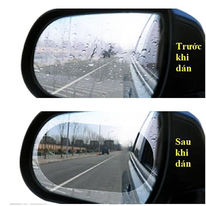 MIẾNG DÁN CHỐNG BÁM NƯỚC GƯƠNG Ô TÔ