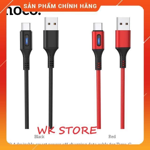 Cáp sạc hoco u79 tự ngắt thông minh cho iphone,type c,micro - Hàng chính hãng