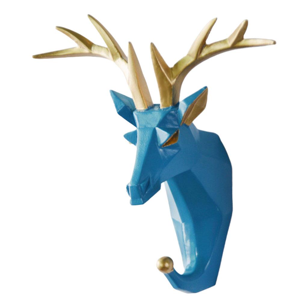 Animal Head Key Hanger Holder Storage Wall Hook Organizer Mount Home Decor Deer