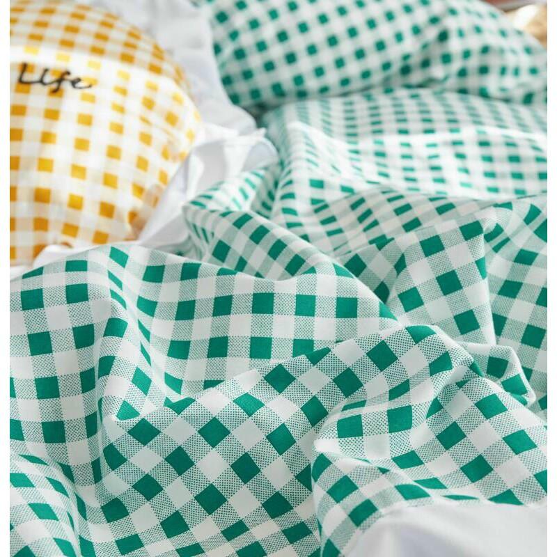 Bộ chăn ga gối chăn trần 100% cotton 4 món