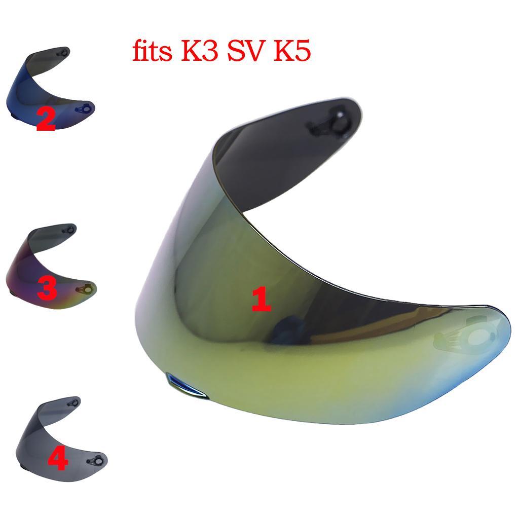 2x Helmet Anti-scratch Full Visor for K5 K3SV Tawny+Clear