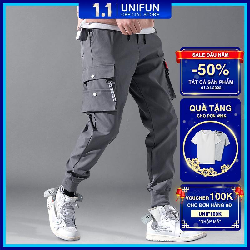 Quần thể thao nam kaki UNIFUN mã TT33.0-R Quần jogger nam dài trơn túi hộp bó ống Hàn Quốc mùa hè đẹp
