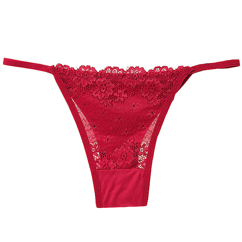 Quần Lót Nữ Lọt Khe Ren Quyến Rũ Buộc Hông Gợi Cảm Chất Cotton Chống Bai Chống Xù Lông Freesize Dưới 65Kg