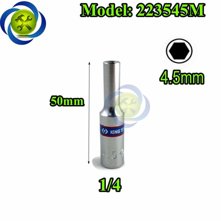 Tuýp 4.5mm dài 50mm loại 1/4 có 6 cạnh Kingtony 223545M