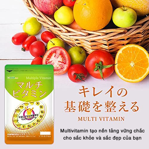 Viên Uống Multi Vitamin Hỗ Trợ Tăng Cường Sức Khỏe Seedcoms Nhật Bản