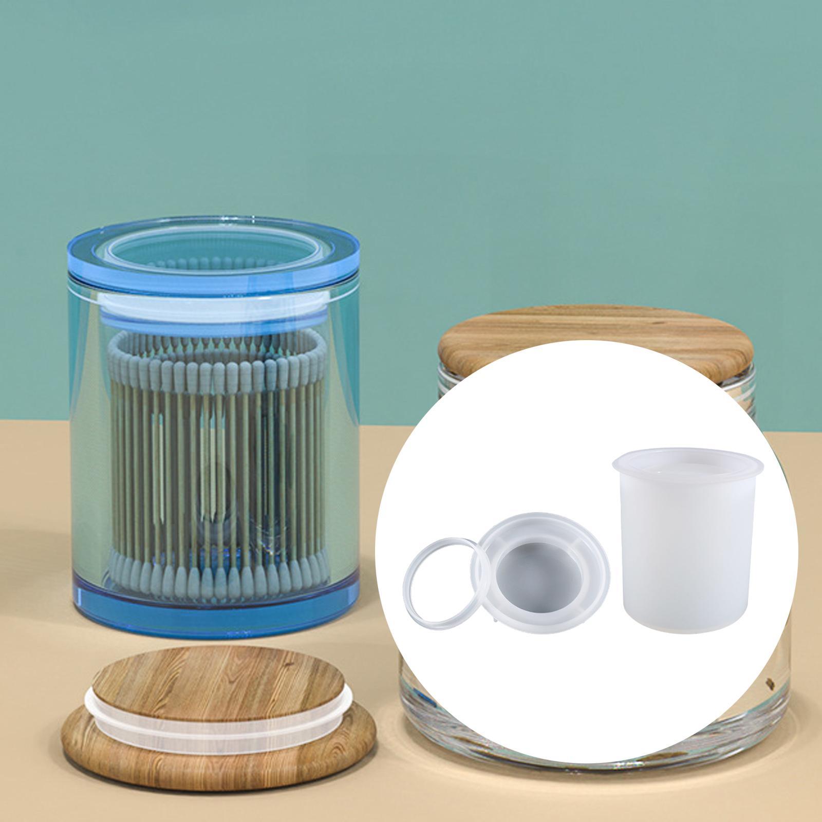 Storage Sealed Bottle Mold for Making Jewelry Storage Mould Flower Pot Soap Candle Holder