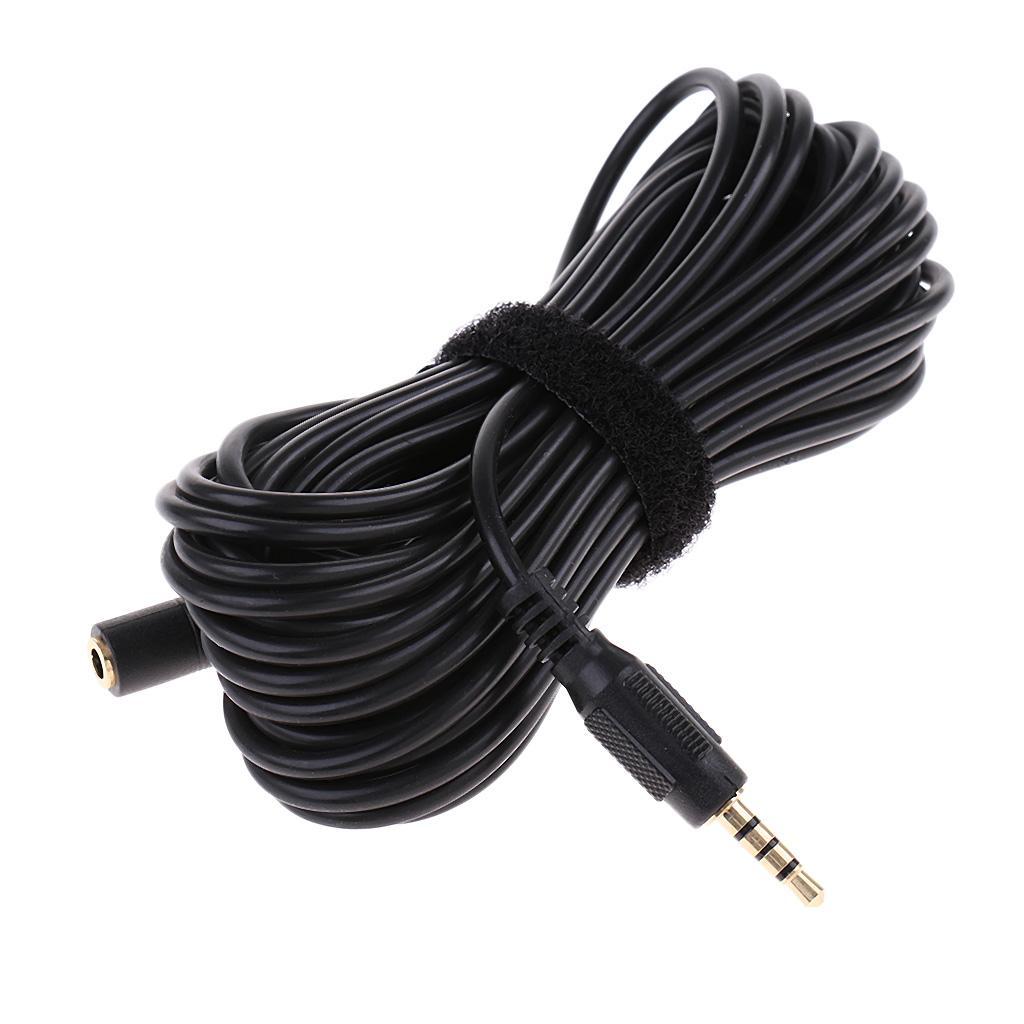 1x 3.5mm Male to 3.5 Female Audio Headphone Extension Cable for Plug   6m