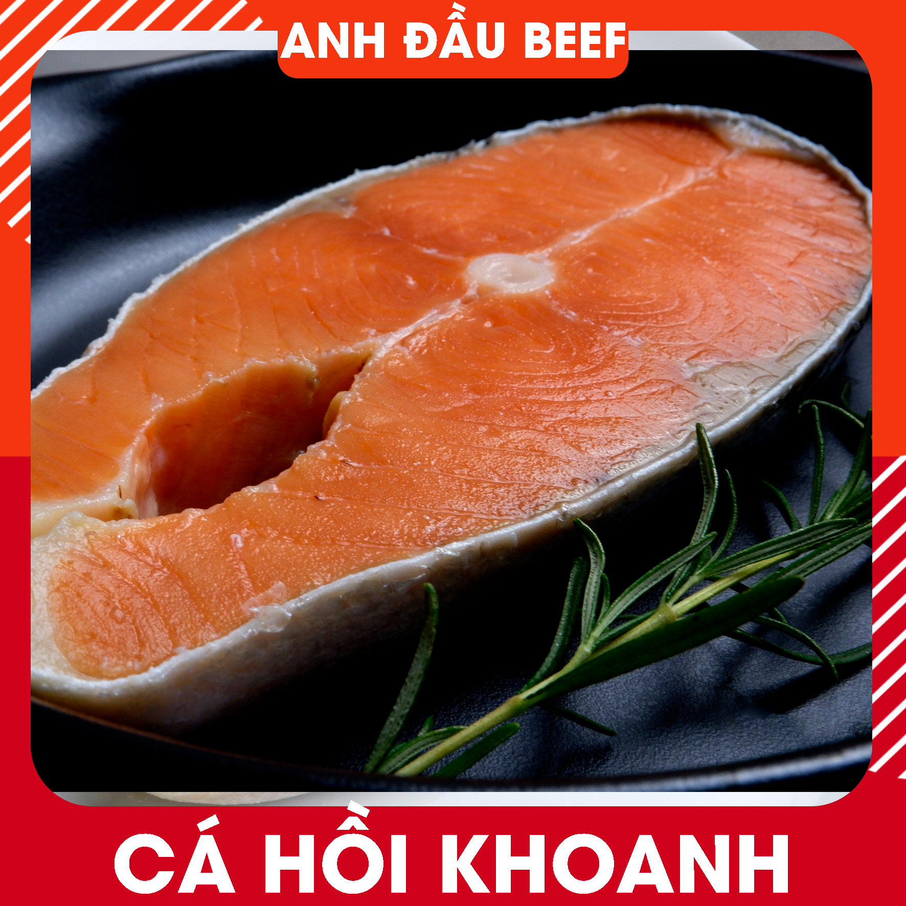 [HCM] Cá Hồi Cắt Khoanh (Steak Salmon) - 500g - Giao Hàng Nhanh Trong 2h