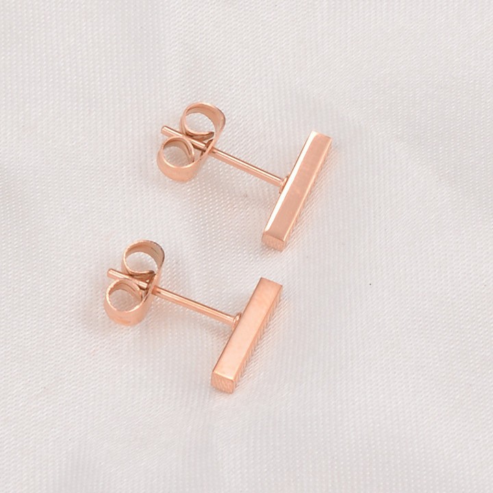 Bông Tai Thanh Dài 1CM Thép Titan Không Han Rỉ TT 1600