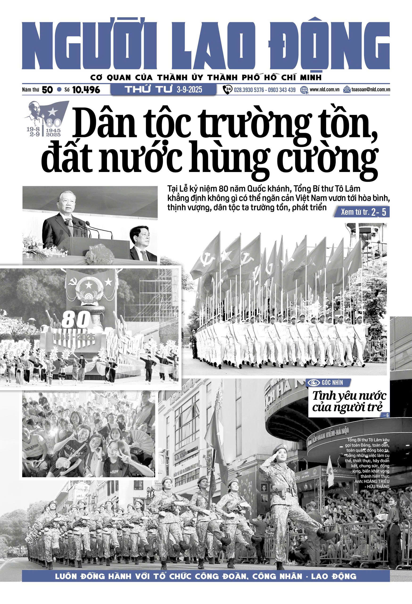 Nhật báo Người Lao Động từ ngày 01-09-2025 đến 07-09-2025