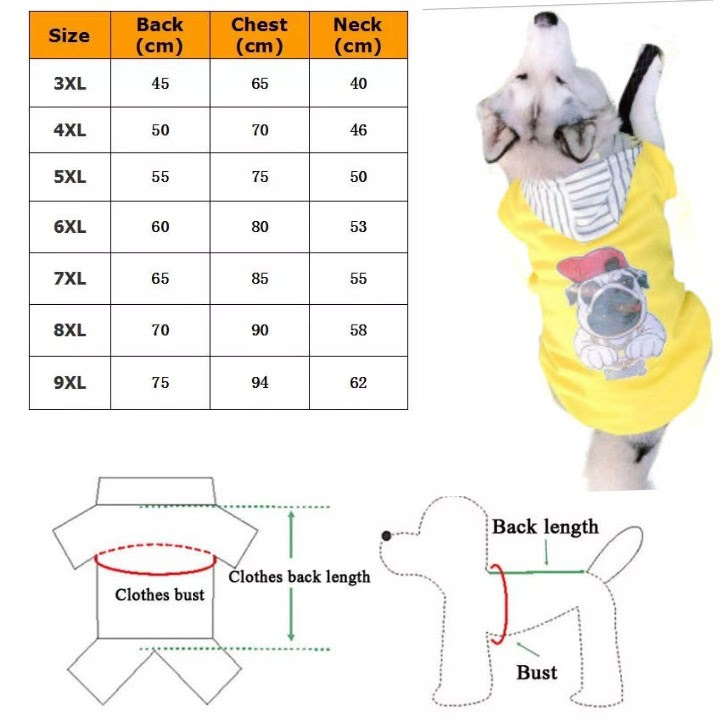 ÁO HOODIE VÀNG HÌNH CHÓ PUG NÓN SỌC CHO CHÓ MÈO - SP000597