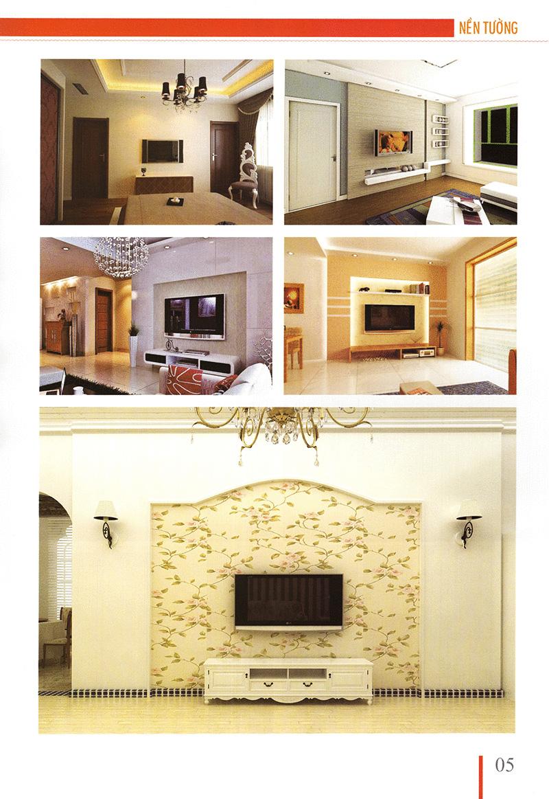 Sách Thiết Kế Chi Tiết Nhà Ở Theo Phong Thủy - Quyển Màu Đỏ - Nền Tường