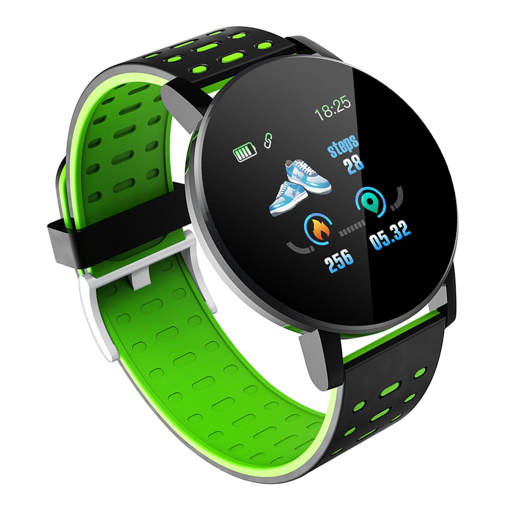 119Plus Smart Watch Heart Rate Blood Pressure Health Waterproof Smart Bluetooth Wristband Fitness Tracker For Android IOS
