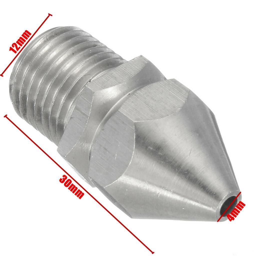 2x Stainless Steel Spray Nozzle Heads Cleaning Water Connector Water Jet Sprayers For Pressure Washer 1/4 ''